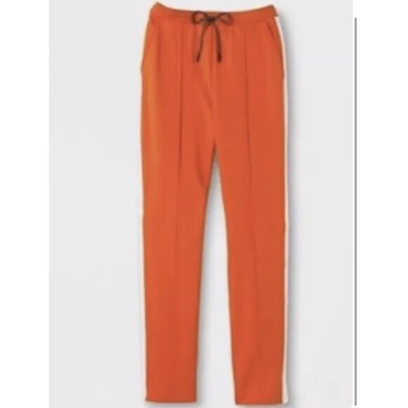 HUNTER for Target Women's Plus  Tapered Side Snap Orange Track Pants NWT Size XS - Picture 1 of 9